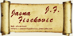 Jasna Fišeković vizit kartica